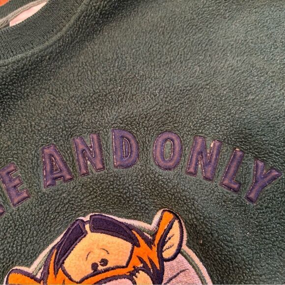Disney Store Winnie the Pooh Tigger green fleece sweatshirt - Picture 6 of 8